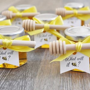 25 Honey Jar Favors 2 oz. with Honey Dippers- Wedding Favors - Party Favors