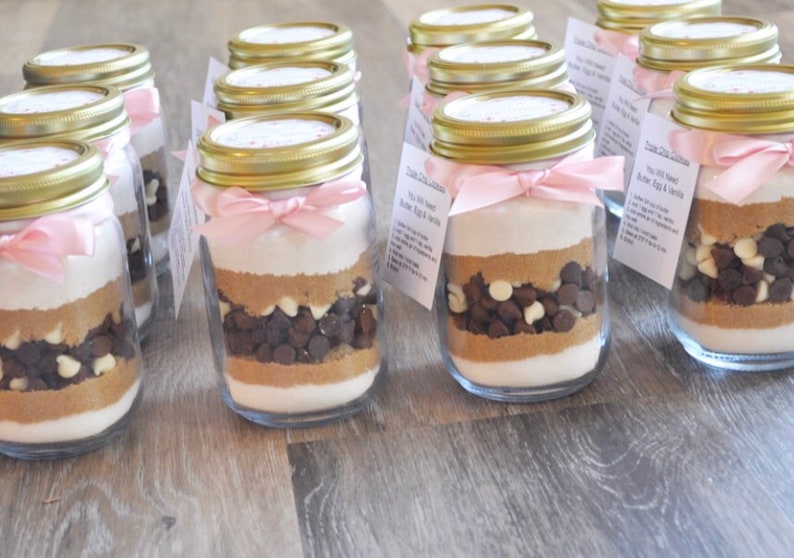 Cookie Mixes Party Favors Mason Jar Cookie Mix Favor image 2