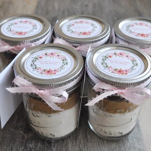 Cookie Mixes Party Favors - 1/2 Pint Mason Jar Cookie Mix