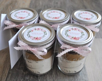 Cookie Mixes Party Favors - 1/2 Pint Mason Jar Cookie Mix