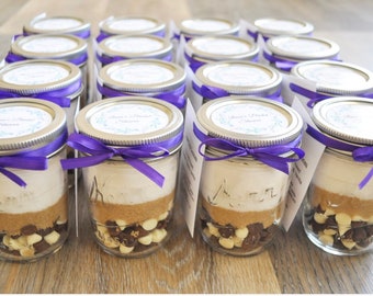 Cookie Mix Party Favors - 1/2 Pint Mason Jar Cookie Mix