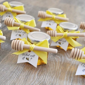 25 Honey Jar Favors 2 oz. with Honey Dippers- Wedding Favors - Party Favors