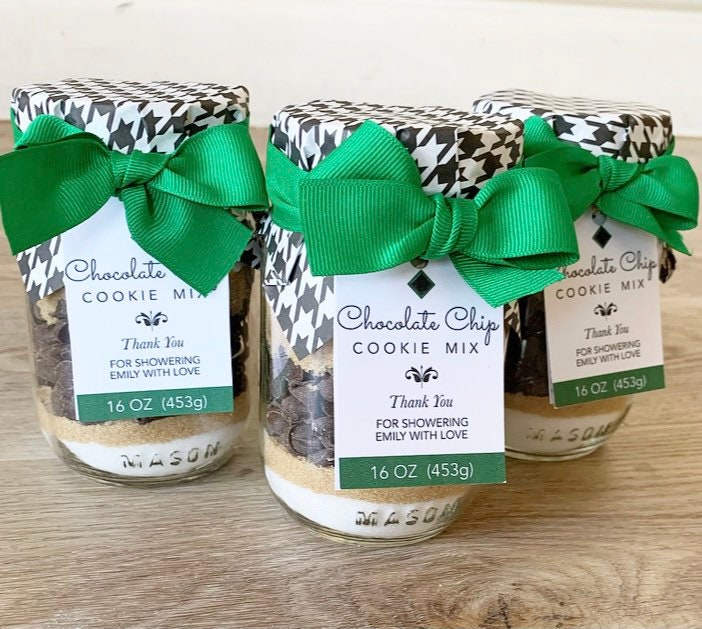 Cookie Mixes Party Favors - Mason Jar Cookie Mix Favor