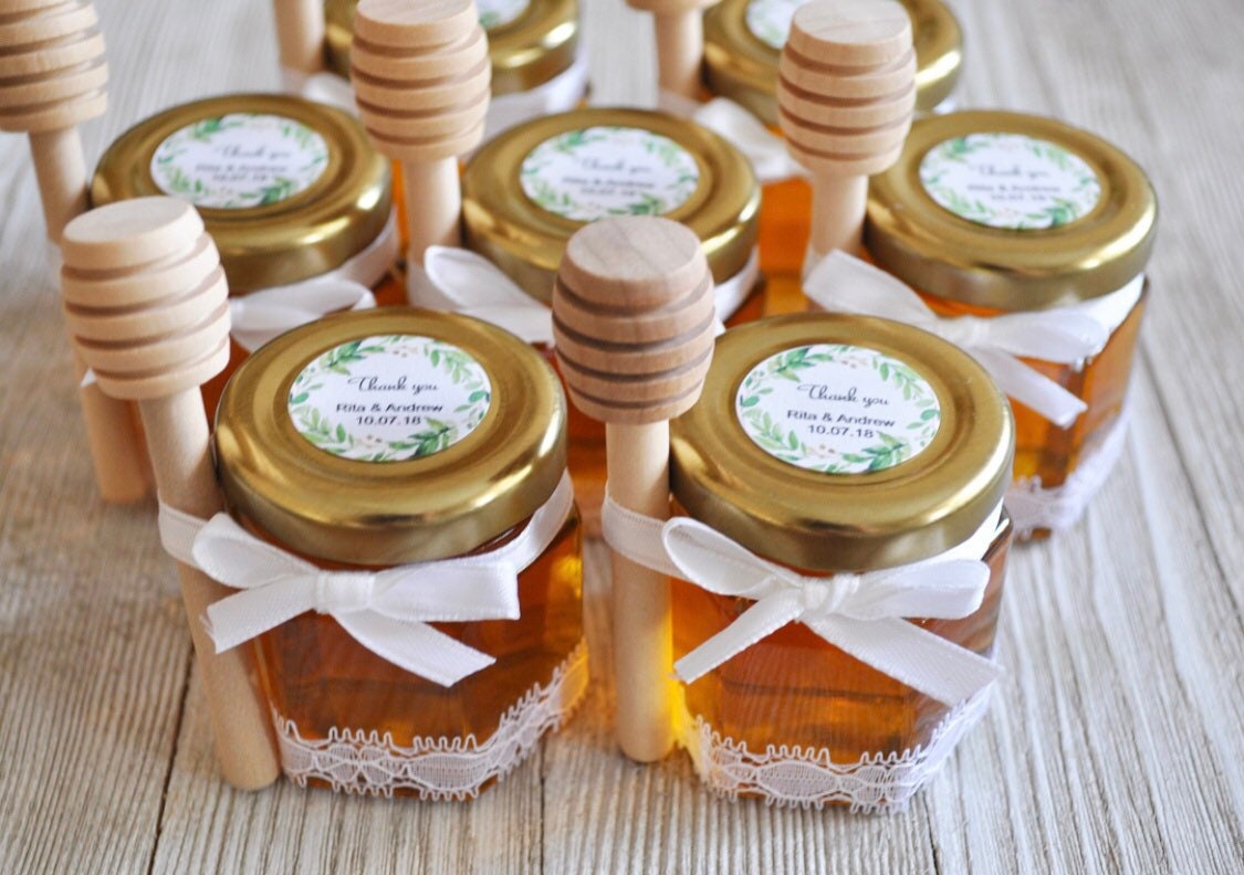 25 Honey Jar Favors 2 oz. Wedding Favors Party Favors Etsy