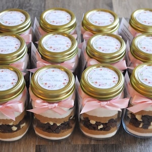 Cookie Mixes Party Favors - Mason Jar Cookie Mix Favor