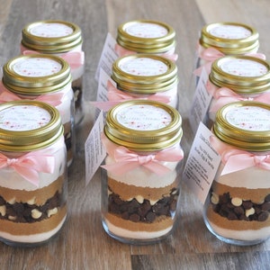 Cookie Mixes Party Favors Mason Jar Cookie Mix Favor image 6