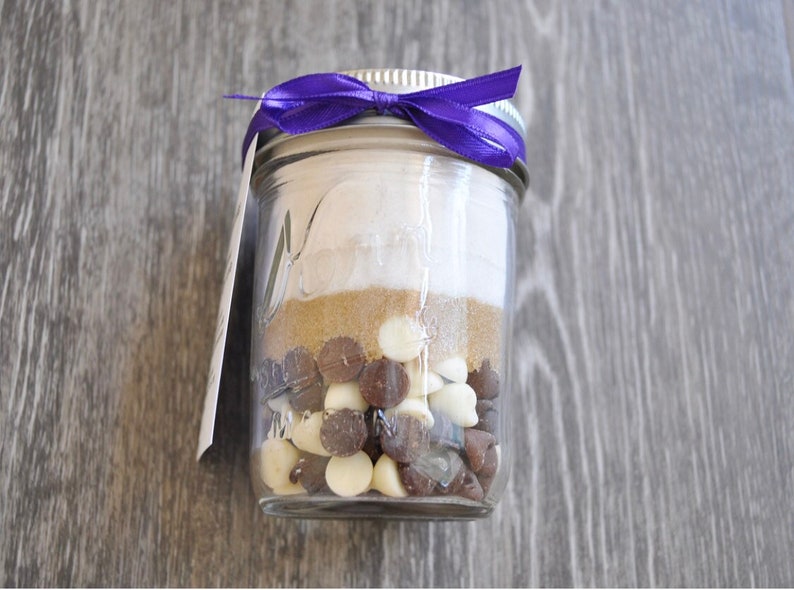 Chocolate Cookie Mixes Party Favors 1/2 Pint Mason Jar Cookie Mix image 6