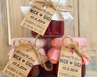 25 Jam Mini Jar Favors 2 oz. - Wedding Favors - Party Favors