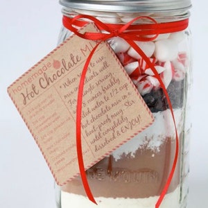 Hot Chocolate Favors Mason Jar Cocoa Mix Favors image 2