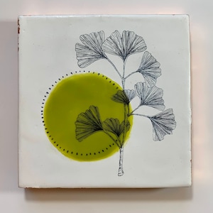 Ginkgo - Pintura Encáustica Personalizada