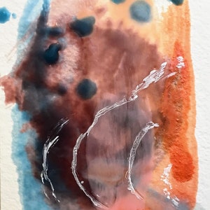 4x5 ミニエンカウスティック絵画 #35