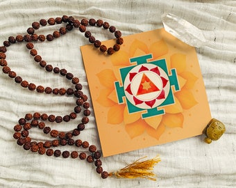 Ganesha Yantra Art Print: Sacred Geometry, Vedic Gift (6x6)