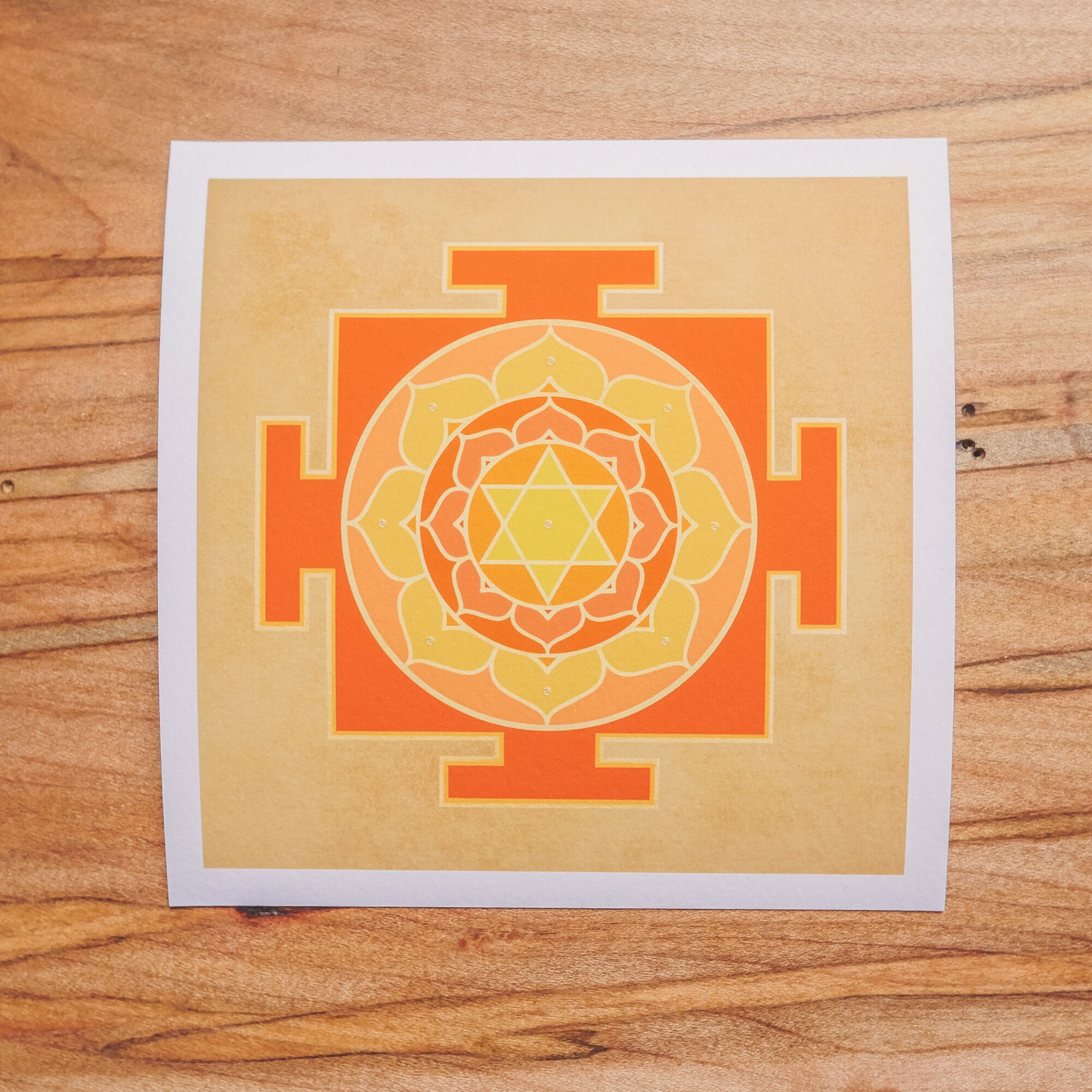 SUN Surya YANTRA Art Watercolor Print 5x5 Inches : | Etsy