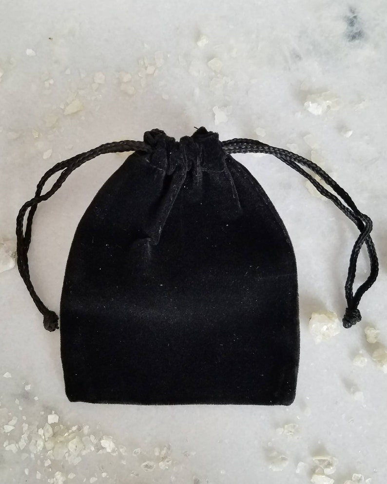 Small Black Velvet Pouches Small 3 X 4 Inch Drawstring Bags Etsy