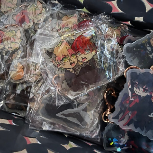 Retiring, Discounted | Assorted 2.5" Acrylic Charms (Hypnosis Mic, Persona 5)