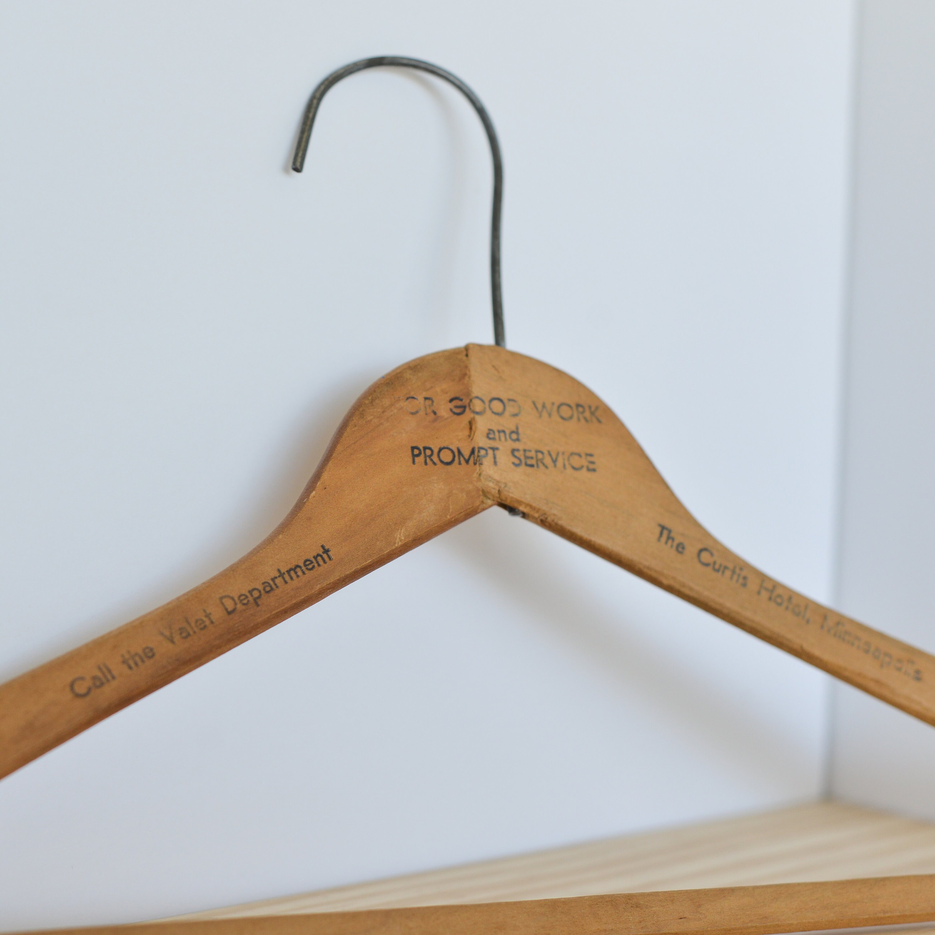 Vintage Valet Wood Hanger For Good Work and Prompt Service Etsy