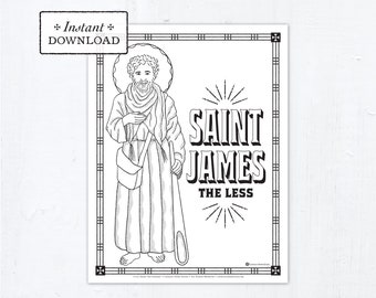 James Coloring Page Etsy