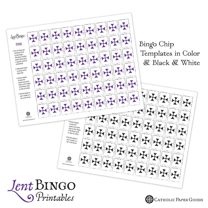 Lent Bingo Game, Catholic Games for Kids, Printable Catholic Game, PDF. Catholic Lent Bingo, Lent Activity, Catholic School Activity, Lent image 6