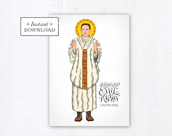 Servant of God Emil Kapaun Card, Art Print, Instant Download, DIY Downloadable PDF 5"x7" Printable Saint Confirmation Gift Fr Kapaun