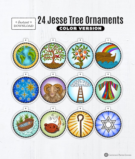 Jesse Tree Symbols Coloring Pages [2025]