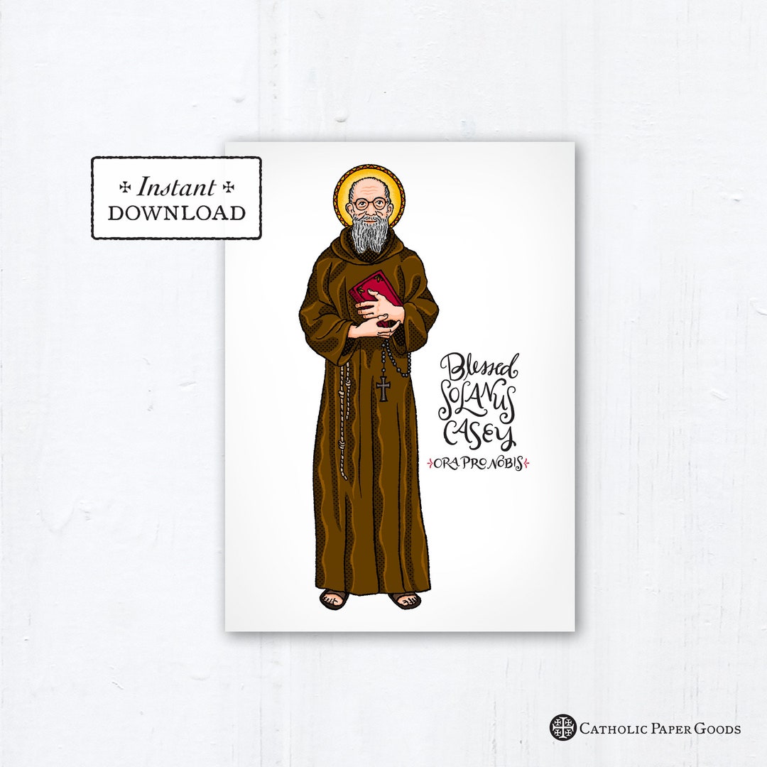 Blessed Solanus Casey Card - Art Print - Instant Download - DIY ...