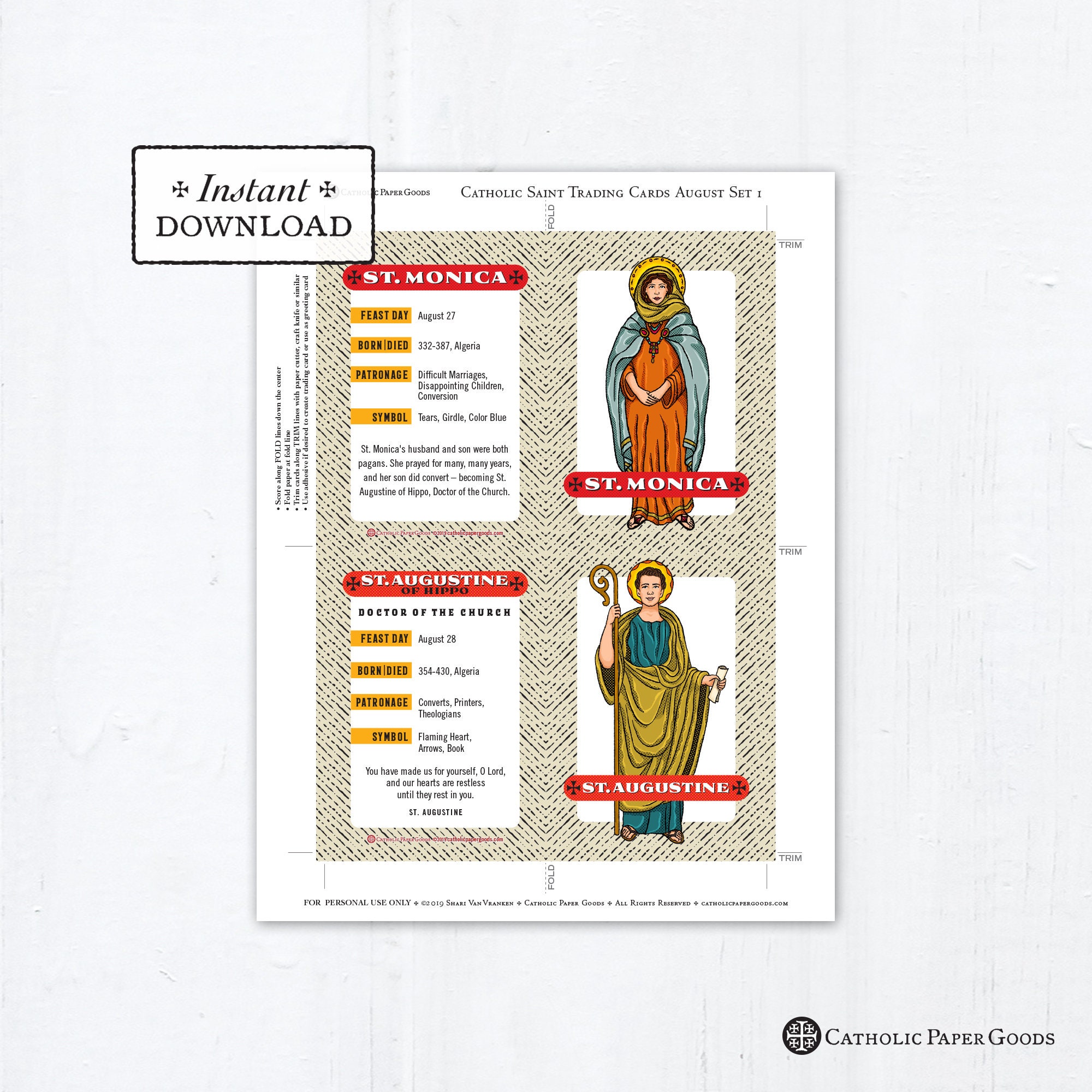 catholic-saint-trading-cards-august-set-1-printable-plus-bonus