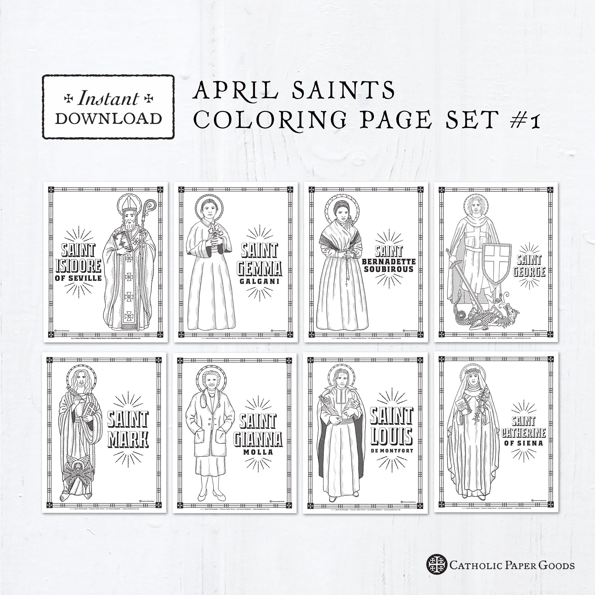 Saint Louis - Catholic Coloring Page