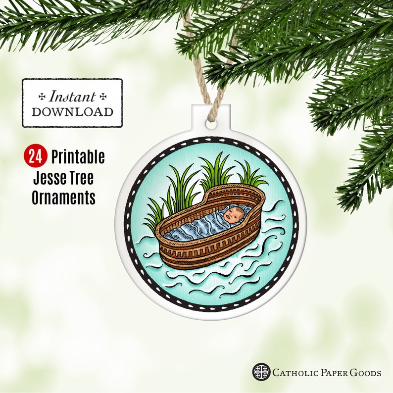 24 Jesse Tree Printable Color Ornaments PDF Full Color - Etsy