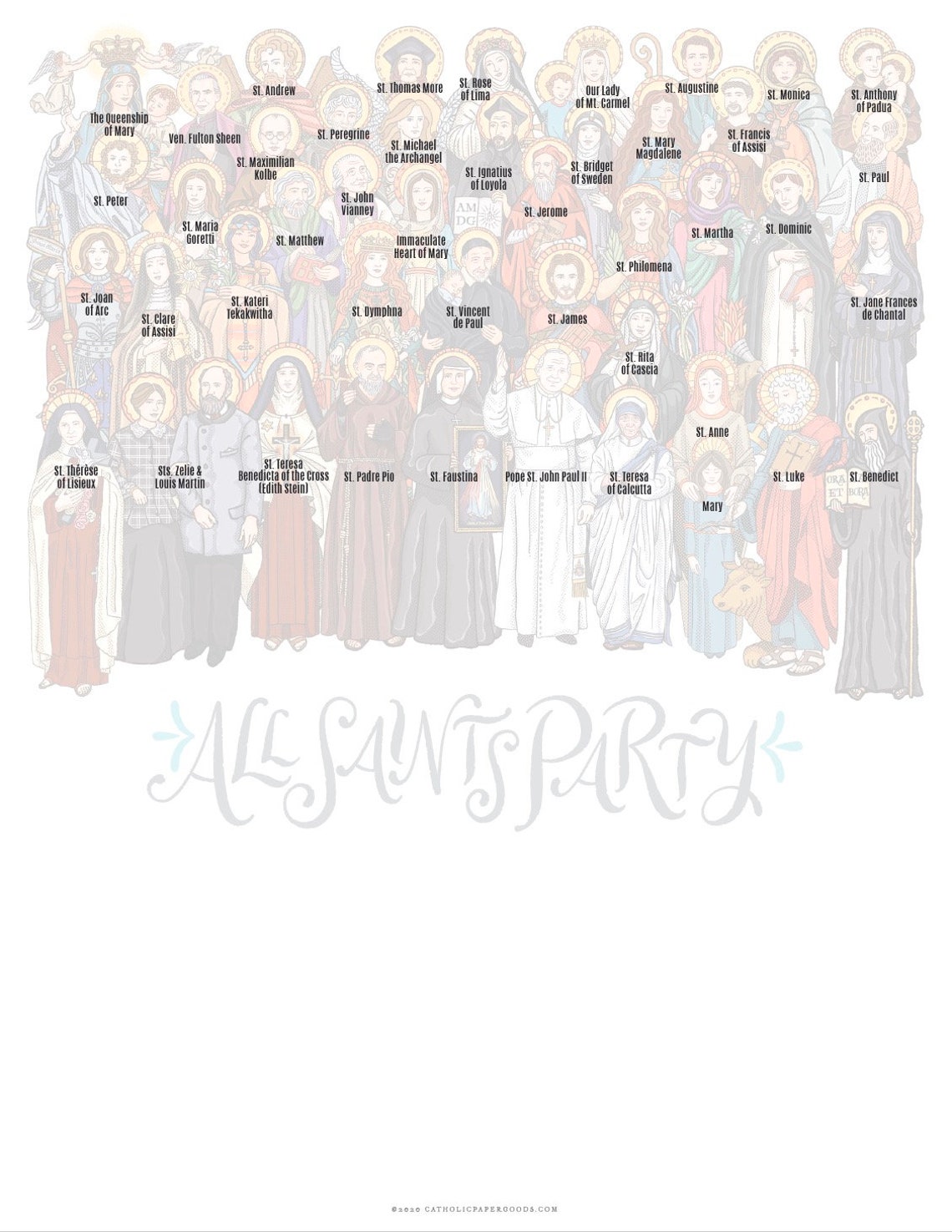 All Saints Day Party Invitation Flyer Customizable Template Etsy