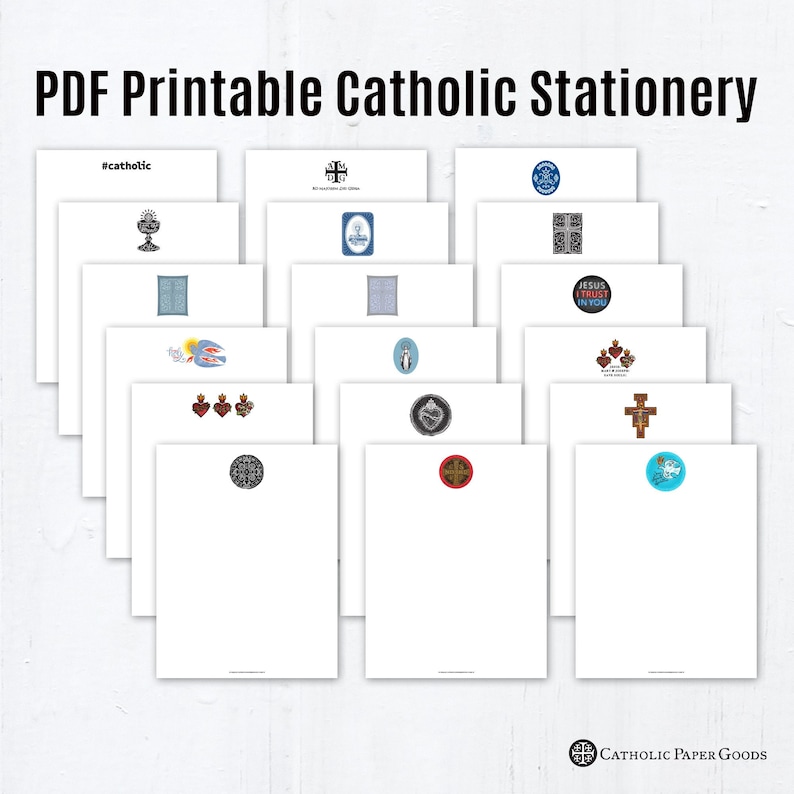 Catholic Letterhead Downloadable PDF 8.5