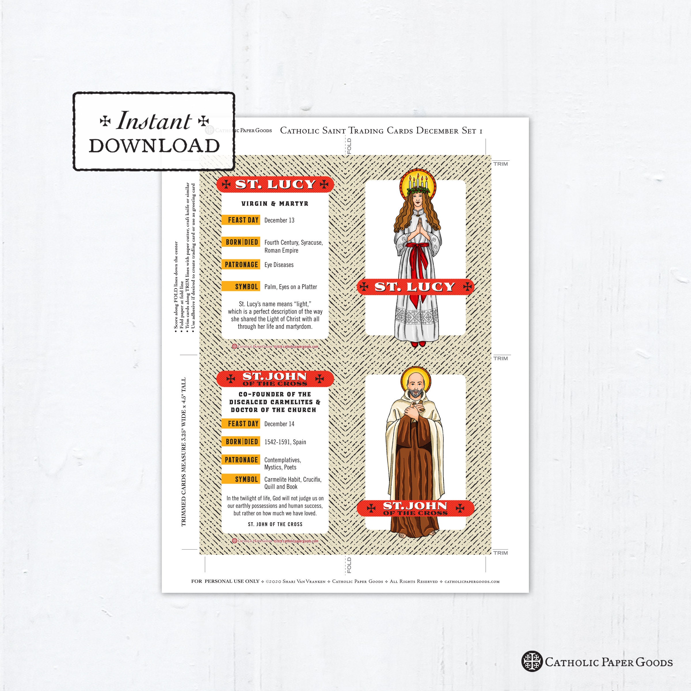 catholic-saint-trading-cards-december-set-1-printable-plus-bonus