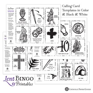 Lent Bingo Game, Catholic Games for Kids, Printable Catholic Game, PDF. Catholic Lent Bingo, Lent Activity, Catholic School Activity, Lent image 5