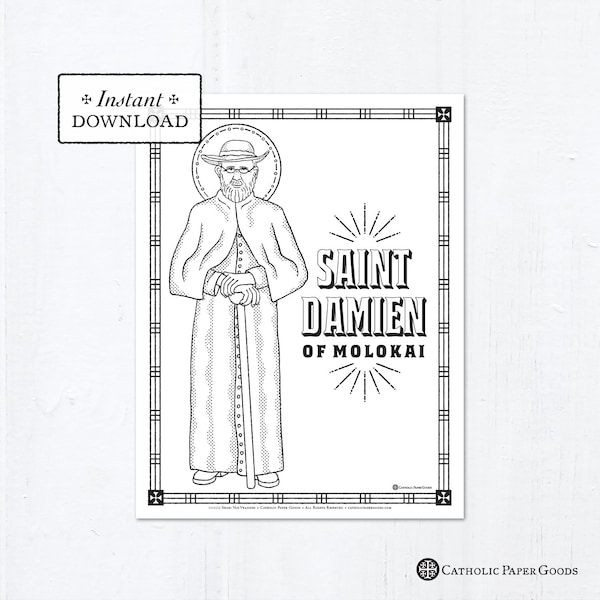 Damien of Molokai - Etsy