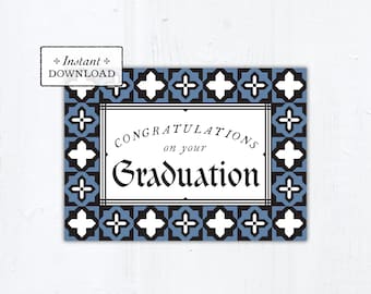 Graduation Congratulations Catholic Graduation Card, Printable PDF 5x7 Printable Graduation Card Catholic Greeting Card Graduate
