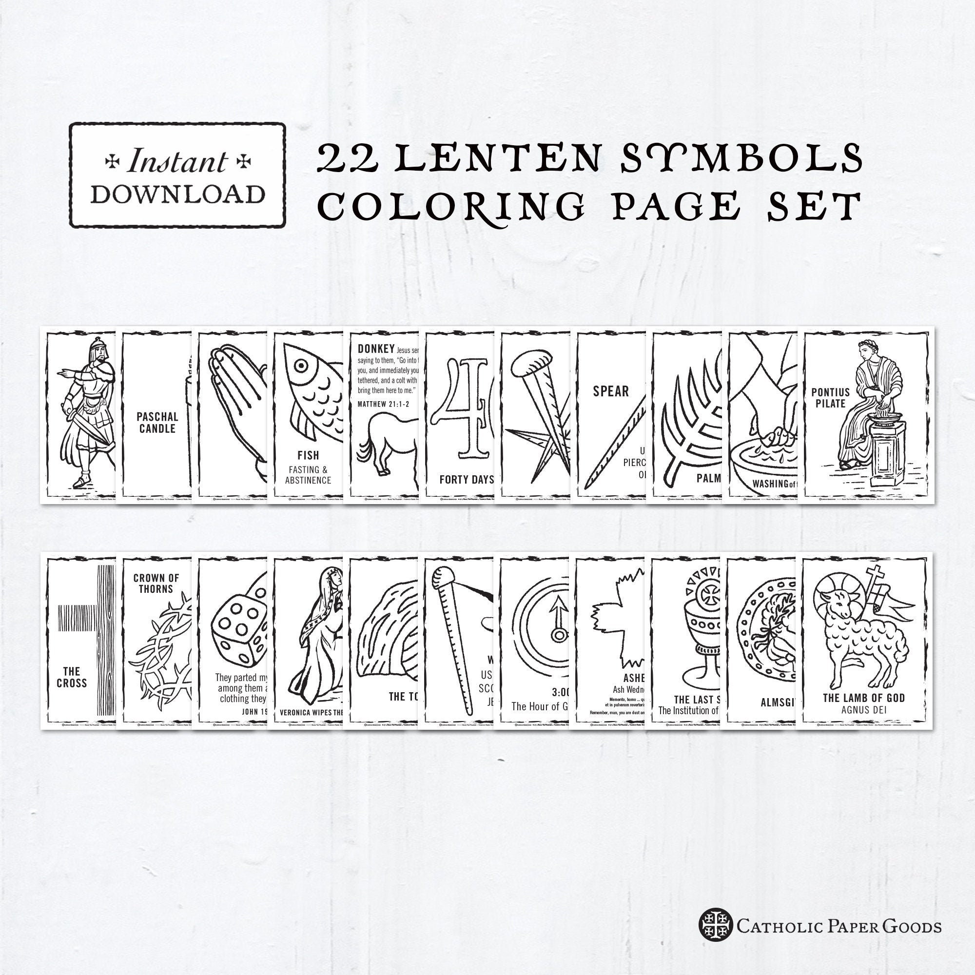Coloring Book For Lent 1791 SVG Design FIle New SVG Cut Files For 