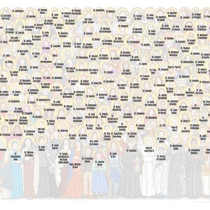 All Saints Frameable Art Print, All Saints Day Decoration, Instant Download, Downloadable PDF 8"x10" All Saints Day Party image 3