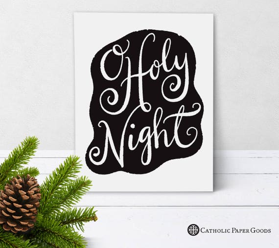 Catholic Christmas Card - O Holy Night (set of 10)