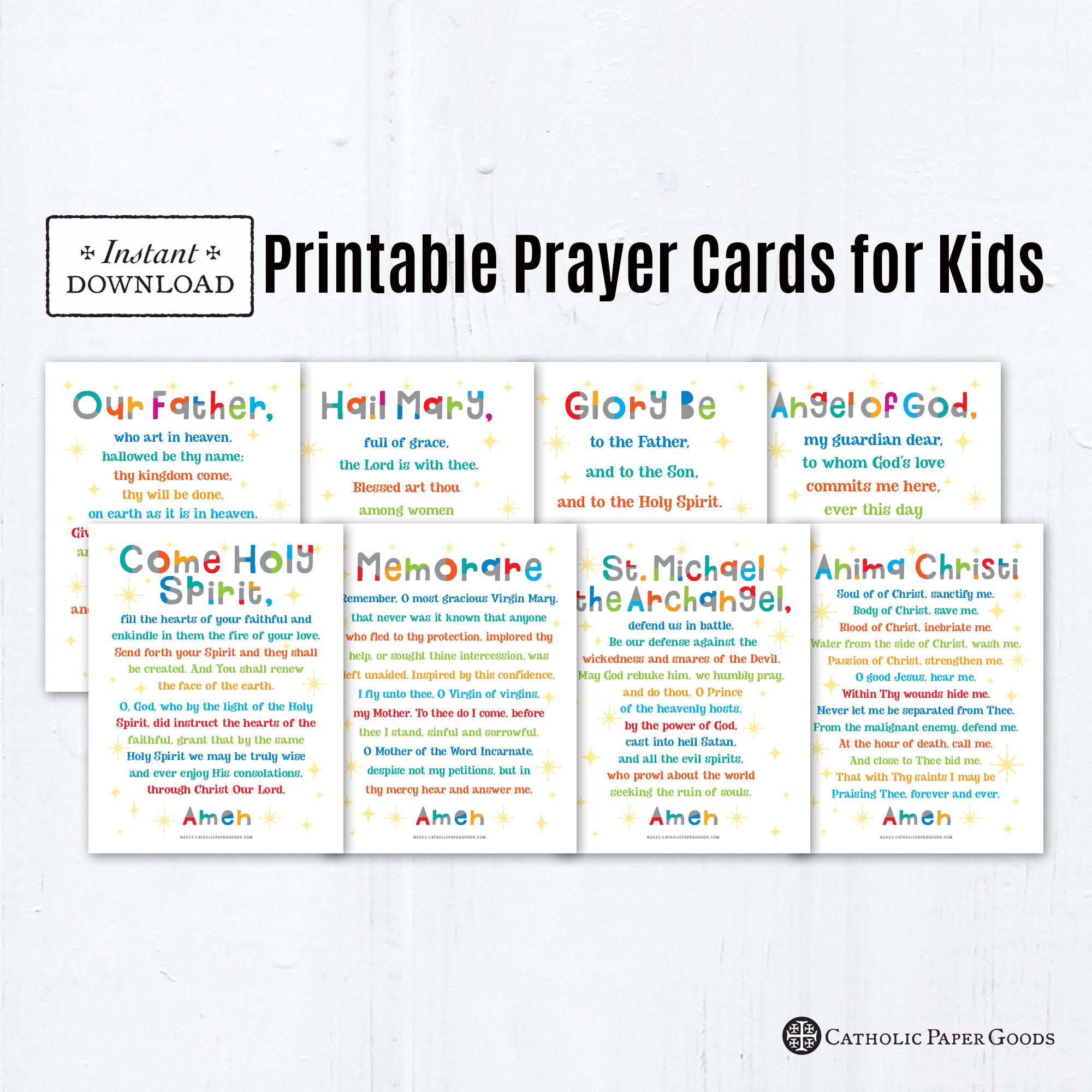 Free Printable Catholic Prayer Cards Printable Online