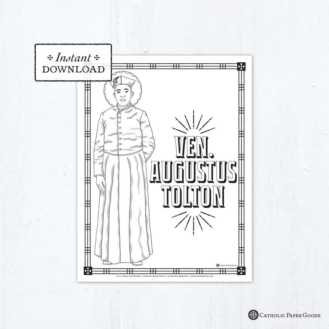 Catholic Coloring Page, Venerable Augustus Tolton Coloring Page ...