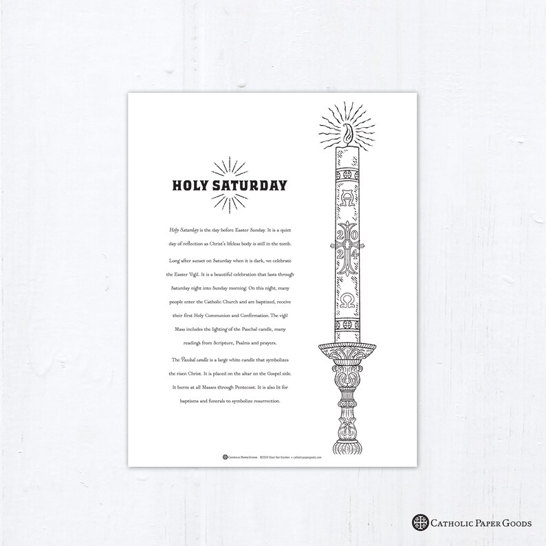 Holy Week Coloring Pages, Bundle of 11, Printable Palm Sunday Spy Wednesday Holy Thursday Good Friday Holy Saturday Easter Coloring Pages image 6