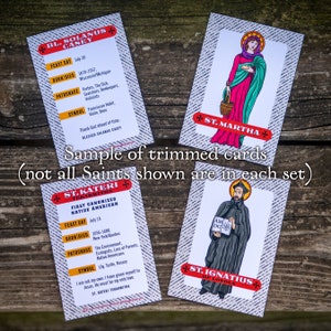 Catholic Saint Trading Cards April Set #1 - Printable - PLUS Bonus ...