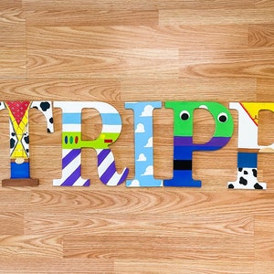 Custom Painted Wooden Letters | Nursery Letters | Kid Room Name Decor | Wooden Letters | Kids Letters | Letter Party Decor | Themed Letters