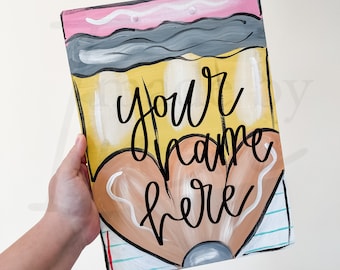 Teacher Clipboard | Painted Clipboard | Personalized Clipboard | Teacher Gifts | Personalized Teacher Gifts