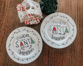 Personalized Santa Cookie Plate