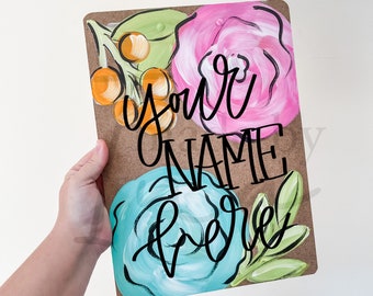Teacher Clipboard | Painted Clipboard | Personalized Clipboard | Teacher Gifts | Personalized Teacher Gifts