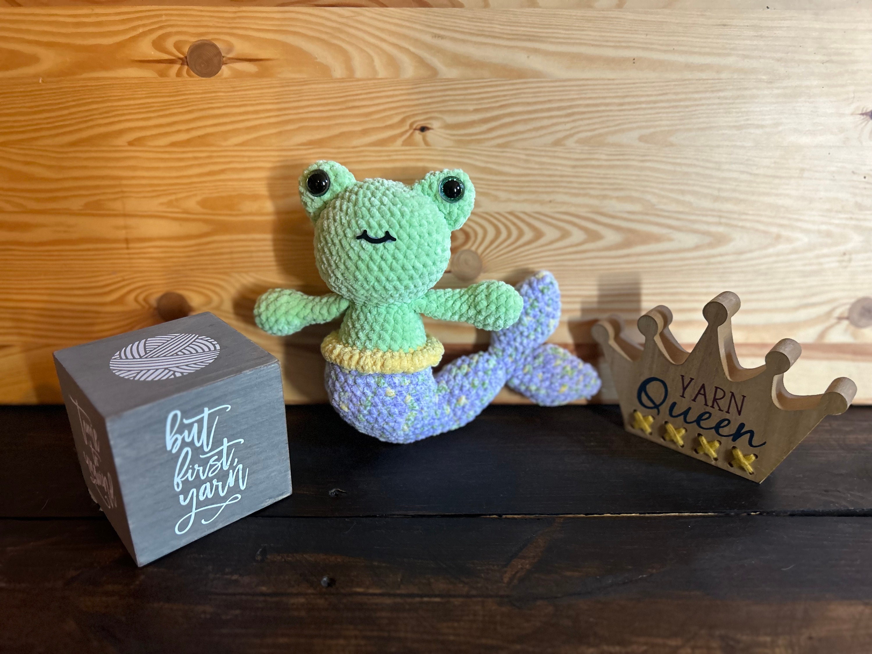 Merfrog - Frog Mermaid - Frog Mermaid Plushie - Plushie - Crochet Frog ...