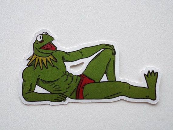 Kermit the Frog buff Sticker the Muppets 