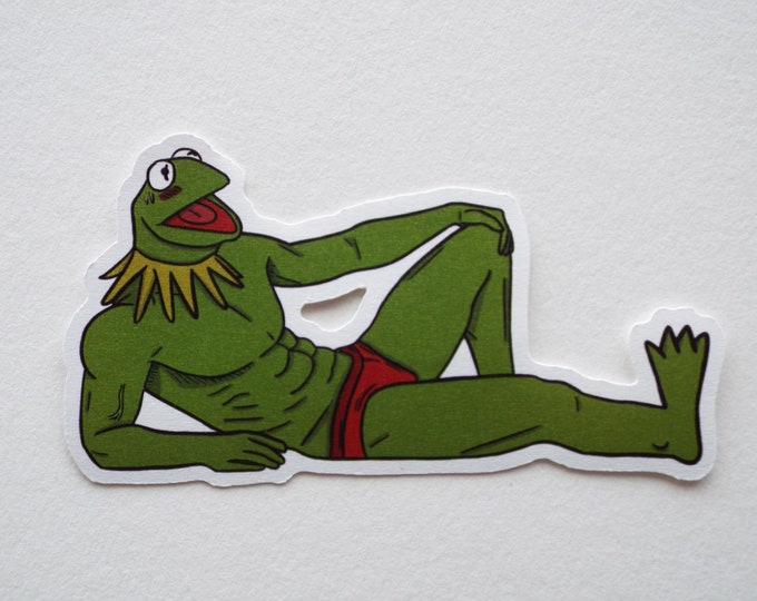 Kermit the Frog (buff) - Sticker - the Muppets - Etsy
