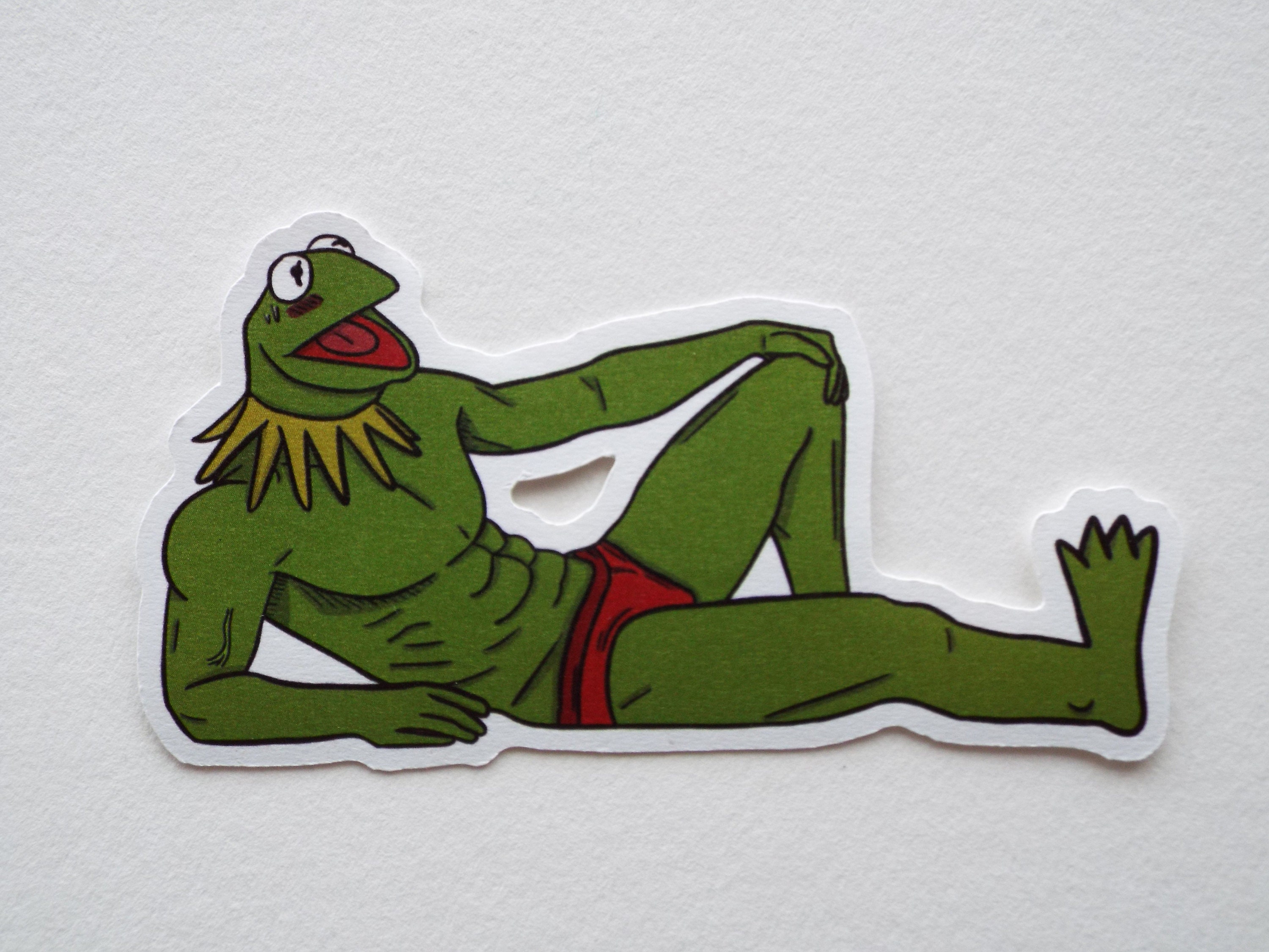 Kermit the Frog buff Sticker the Muppets Etsy UK