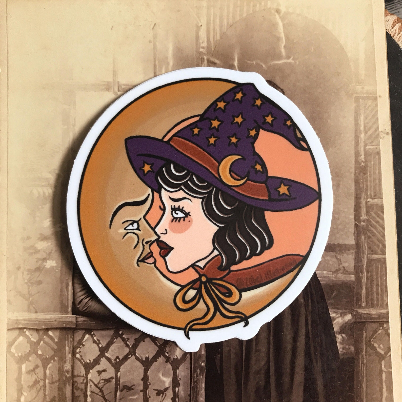 Witchy Woman Sticker Laptop Sticker Autumn Sticker | Etsy